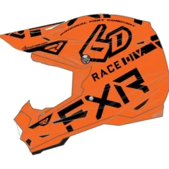 6D ATR-2 Race Div Helmet -FXR Sales Store 6 datr2 race div helmet orange black 1