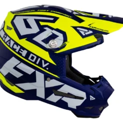 FXR 6D ATR-2 Race Division Helmet -FXR Sales Store fxr6 datr2 race division helmet hi viz yellow navy 3