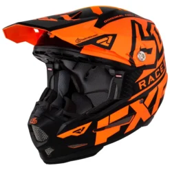 FXR 6D ATR-2 Race Division Helmet -FXR Sales Store fxr6 datr2 race division helmet orange black