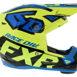 FXR 6D ATR-2 Youth Helmet -FXR Sales Store fxr6 datr2 youth helmet hi viz yellow blue black 3