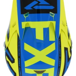FXR 6D ATR-2 Youth Helmet -FXR Sales Store fxr6 datr2 youth helmet hi viz yellow blue black 4