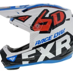 FXR 6D ATR-2 Youth Helmet -FXR Sales Store fxr6 datr2 youth helmet white red blue 1