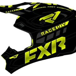 FXR Blade Race Div Helmet -FXR Sales Store fxr blade race div helmet black hi viz 1