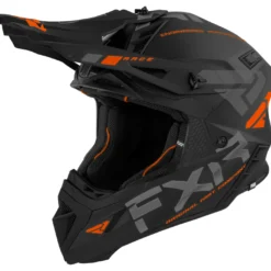 FXR Helium Race Div Helmet -FXR Sales Store fxr helium race div helmet black orange