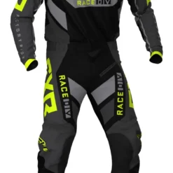 FXR Podium Off Road Pants -FXR Sales Store fxr podium off road pants black grey hi viz yellow 2