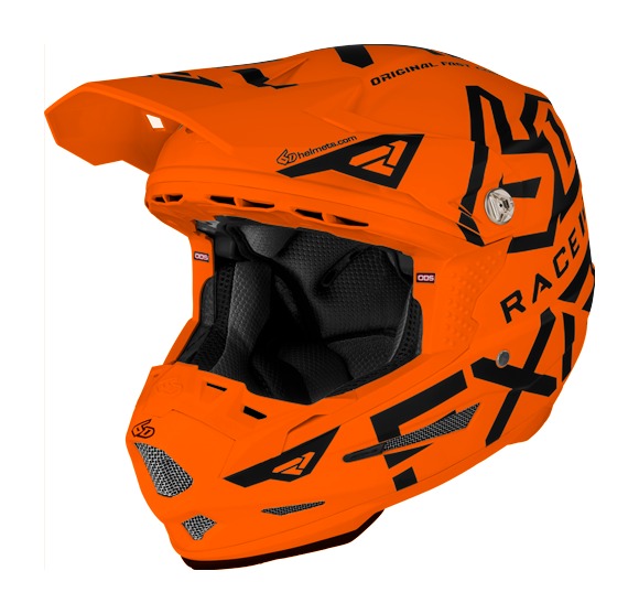 FXR Sales Store -FXR Sales Store 6 datr2 race div helmet orange black